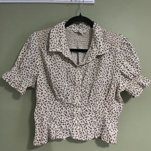 American Eagle cropped blouse